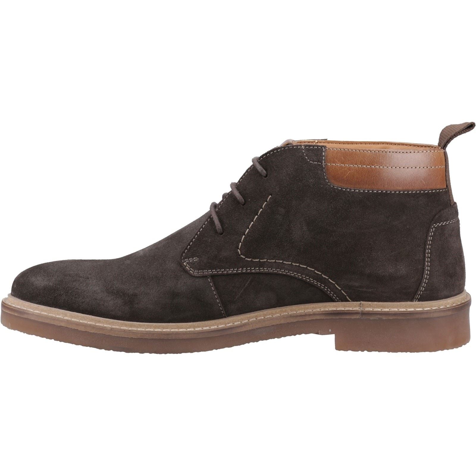 Hush Puppies Gideon Bottines Pour Homme En Daim Couleur Chocolat