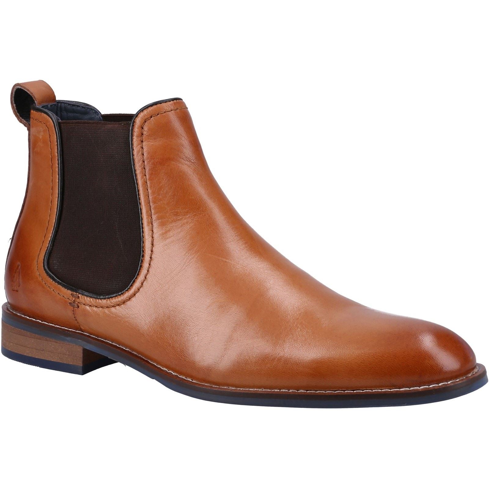 Hush Puppies Diego Chelsea Bottes En Cuir Pour Homme Couleur Tan