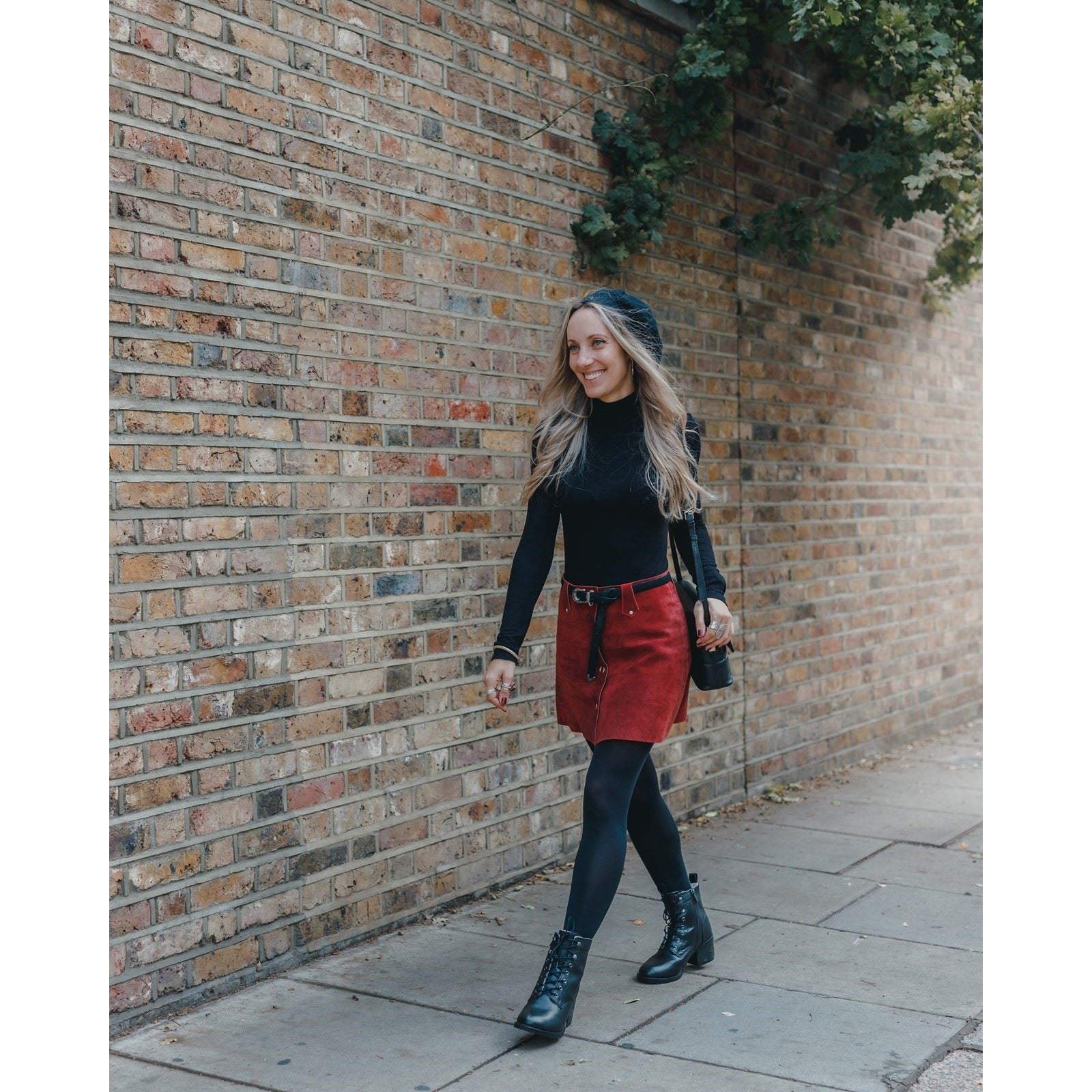 Hush Puppies Harriet Bottes Noires En Cuir Pour Femmes