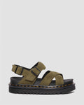 Dr. Martens Voss II Bronx Sandales Vertes Pour Femmes En Suède