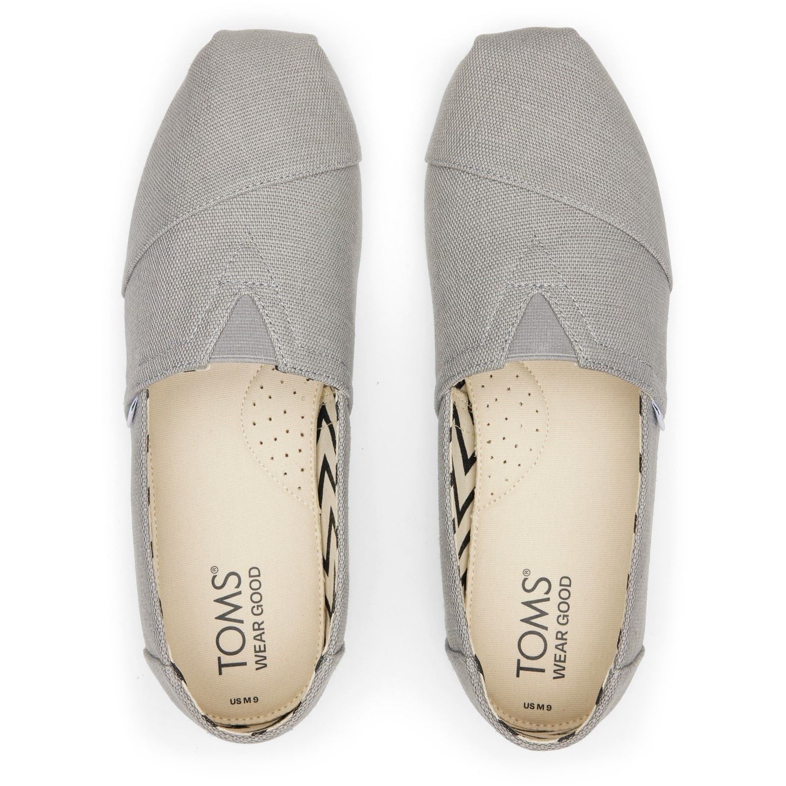 TOMS Alpargata Classic Espadrilles En Coton Pour Hommes Gris Craie
