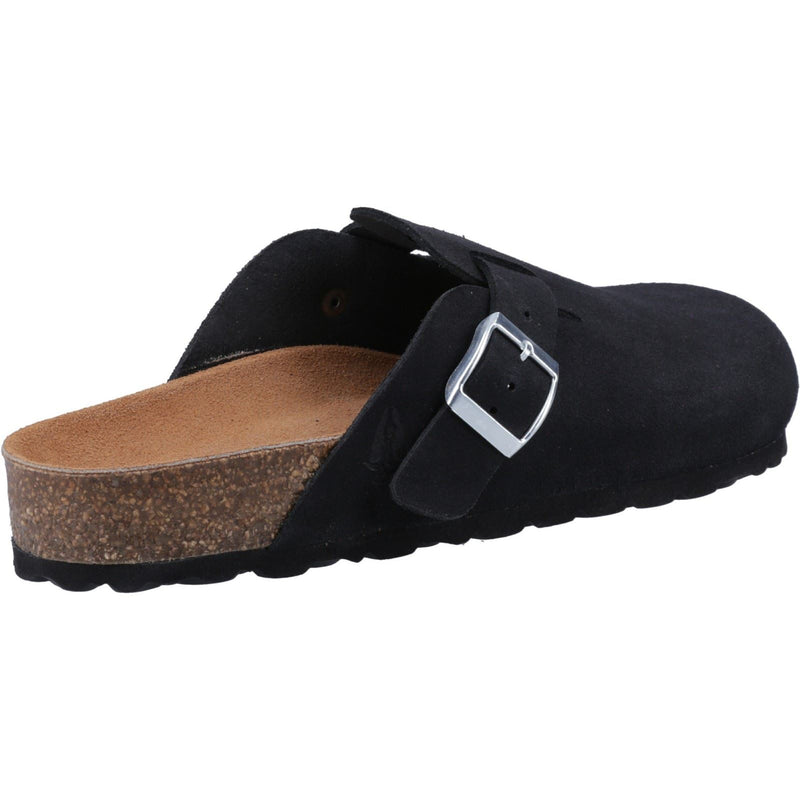 Hush Puppies Bailey Mules Noires Pour Femmes En Suède