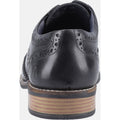 Hush Puppies Dustin Brogue Chaussures Richelieu Noires En Cuir Pour Hommes