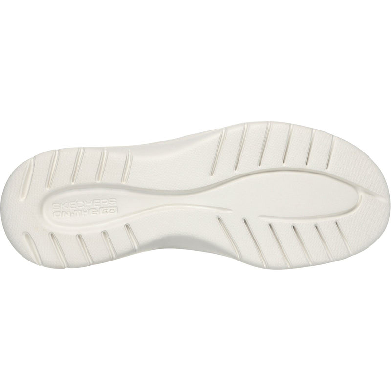 Skechers On-the-GO Flex Palmilla Chaussures Bateau Pour Femmes En Toile/Cuir Synthétique Taupe