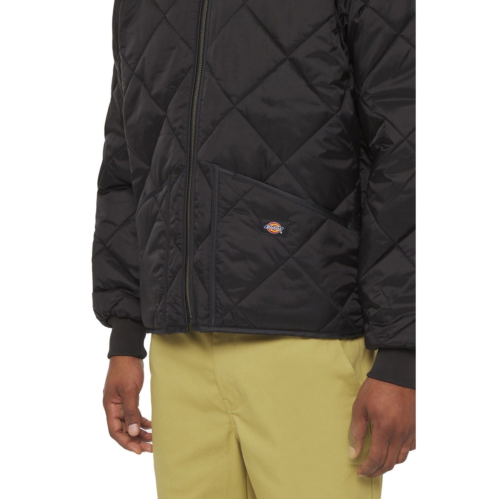 Dickies Diamond Veste Matelassée Noire Pour Homme