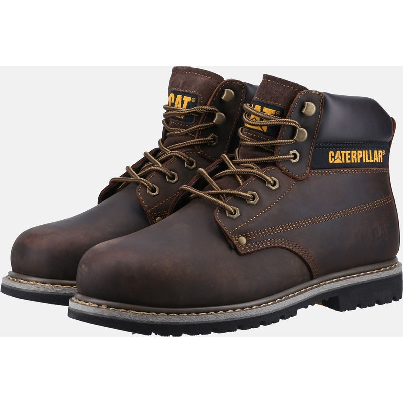 Caterpillar Bottes De Sécurité Powerplant S3 En Nubuck Marron