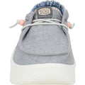 HEYDUDE Wendy Peak Chambray Woven Loafers Gris En Polyester Pour Femmes