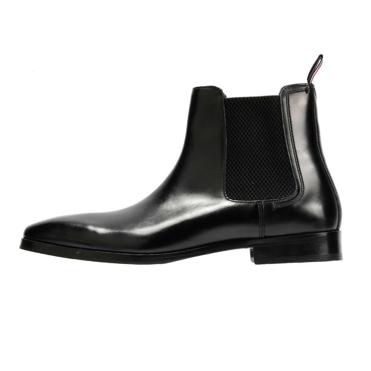 Ben Sherman Kendrick Bottes Noires En Cuir Pour Hommes