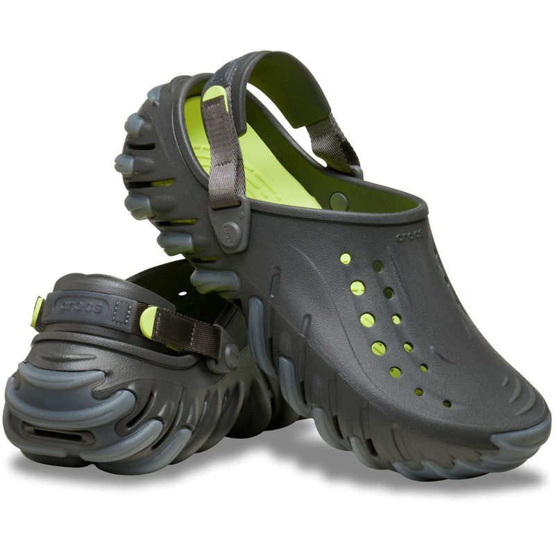 Crocs Echo Ro Sabots En Sable Noir Thermoplastique