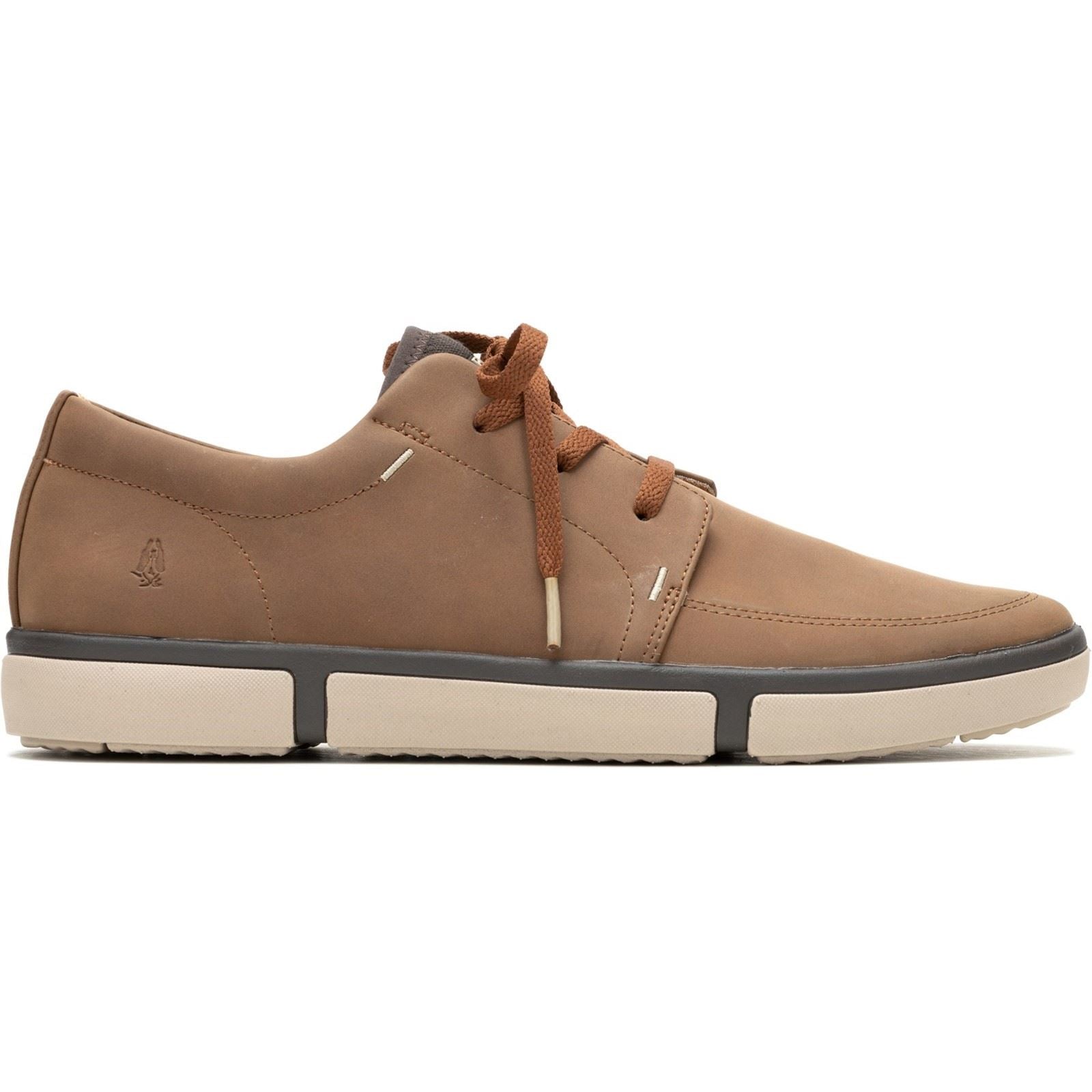 Hush Puppies Briggs Baskets Homme En Cuir Cognac