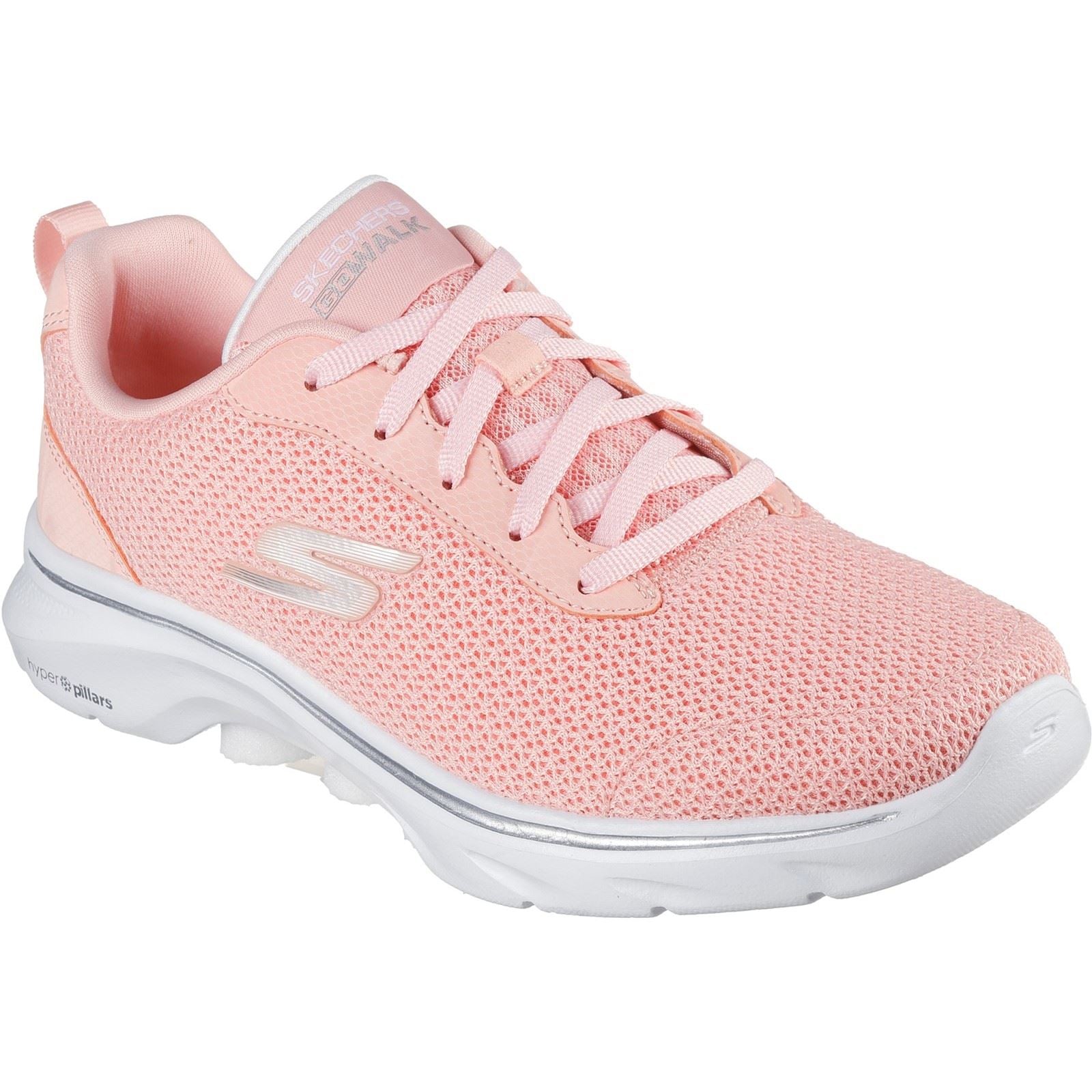 Skechers Go Walk 7 Kaylor Baskets Pour Femmes En Pêche En Synthétique