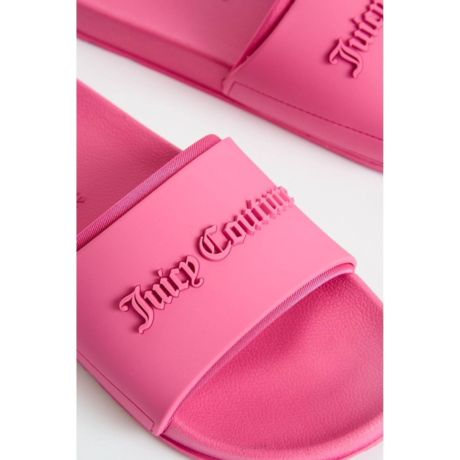 Juicy Couture Embossed Sandales Femme Rose Lumineux En Pvc