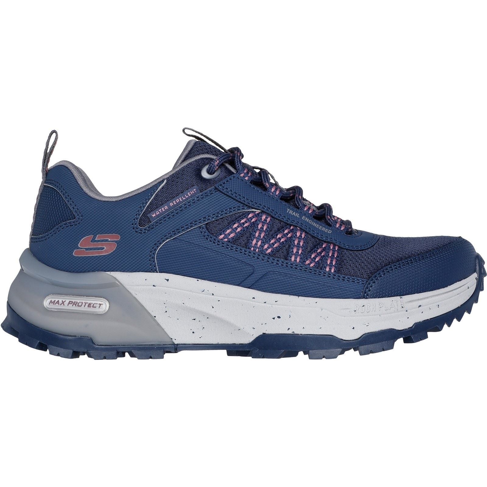 Skechers Max Protect Legacy Chaussures De Randonnée En Cuir Pour Femme, Navy