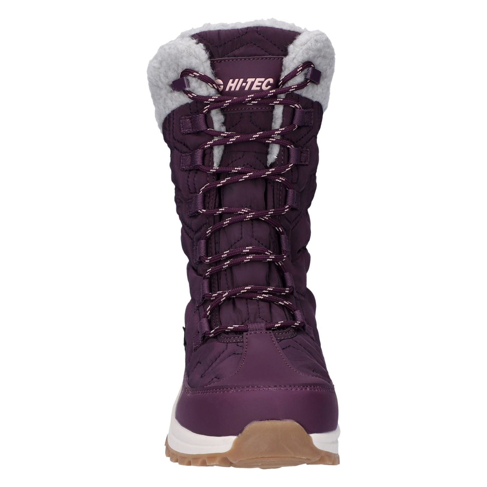 Hi-Tec Sophia Bottes De Cheville D'hiver Pour Femmes En Nylon, Prune Italienne/rose Sépia