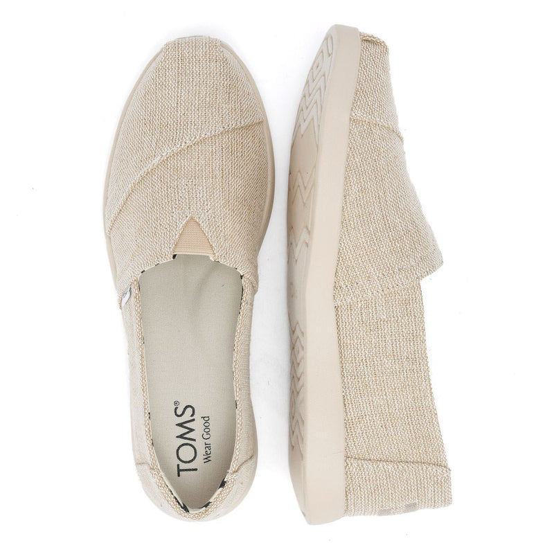 TOMS Alpargata Plus Heritage Espadrilles Pour Femmes En Toile Beige