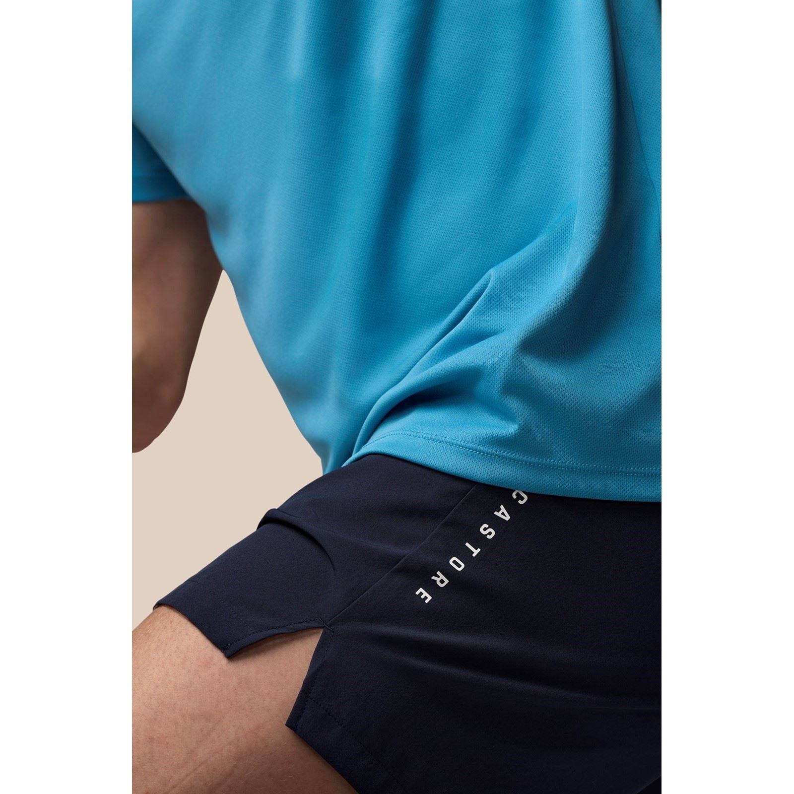 Castore Stretch Woven Shorts Vestes Matelassées Bleues En Polyester Pour Hommes