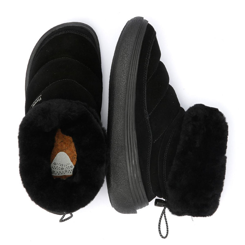 Flower Mountain Fami Mid Bottes En Daim Noir Pour Femmes