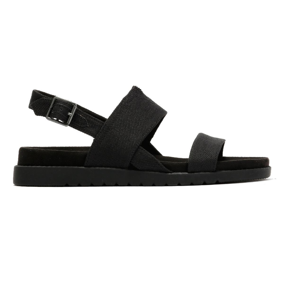 TOMS Marin Slingback Sandales Noires En Toile Pour Femmes
