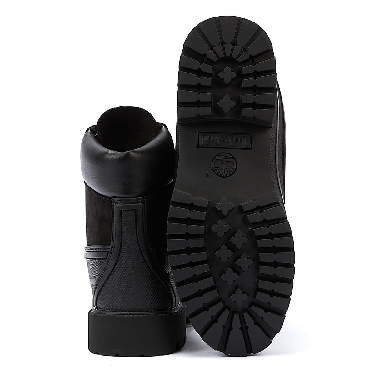 Timberland 6 Inch Rubber Bottes noires pour hommes