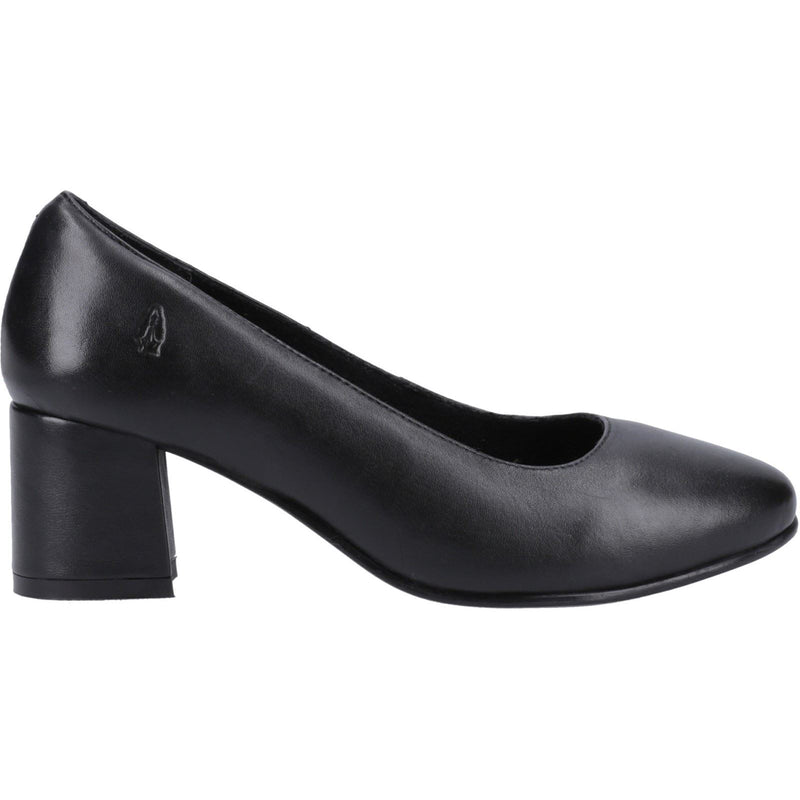 Hush Puppies Anna Wide Talons Noirs En Cuir Pour Femmes