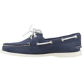 Sperry Authentic 2 Eye Chaussures Bateau En Cuir Pour Femmes En Bleu Marine