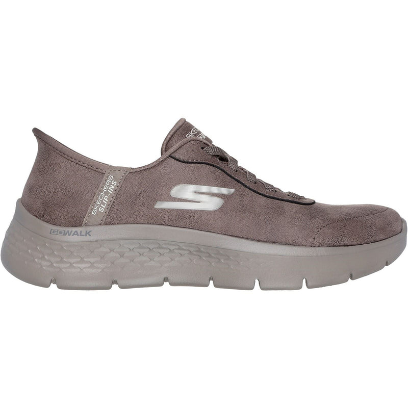 Skechers Go Walk Flex Mali Baskets Pour Femmes Marron En Toile