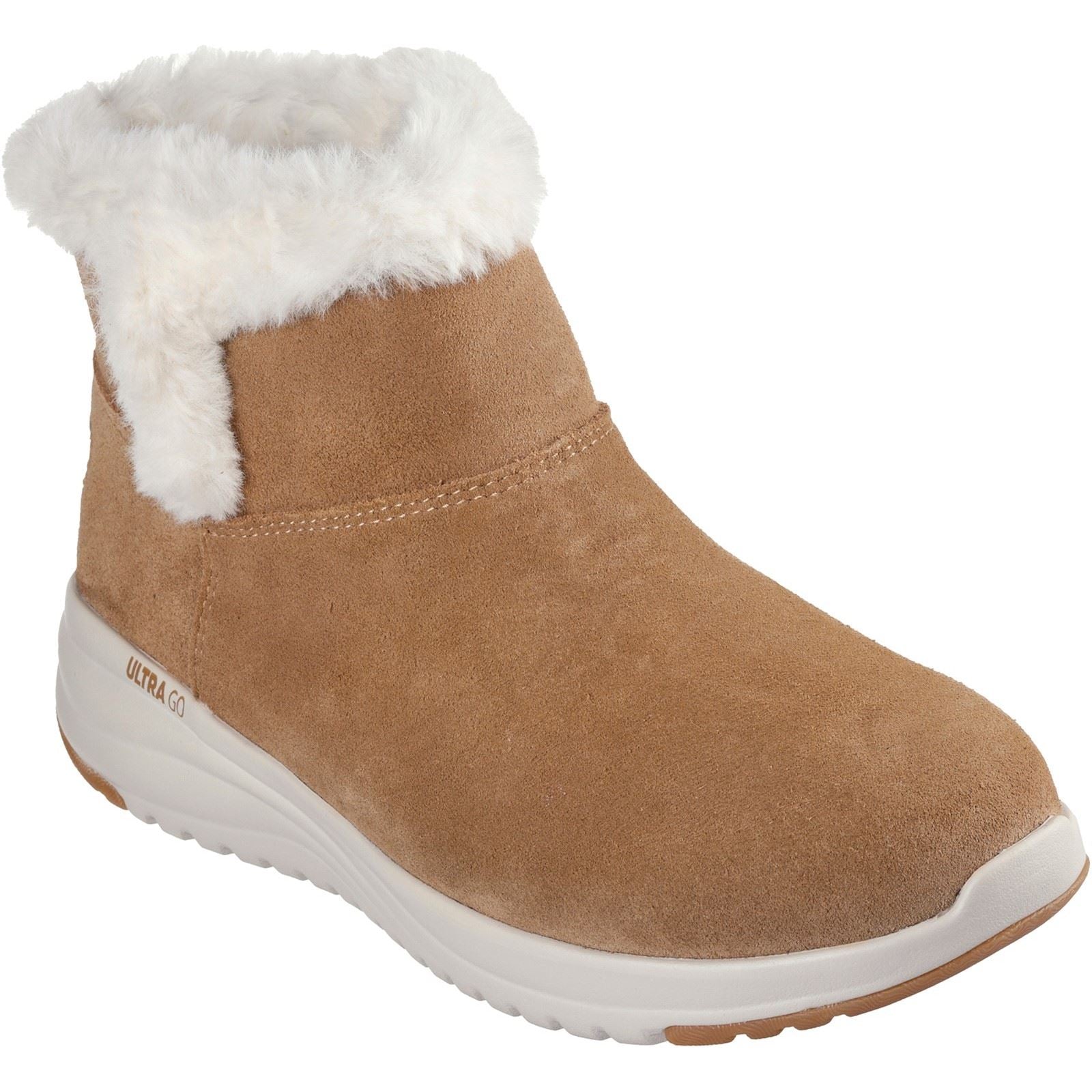 Skechers On-the-GO Stellar Cozy Step Bottes Femme En Cuir Chestnut