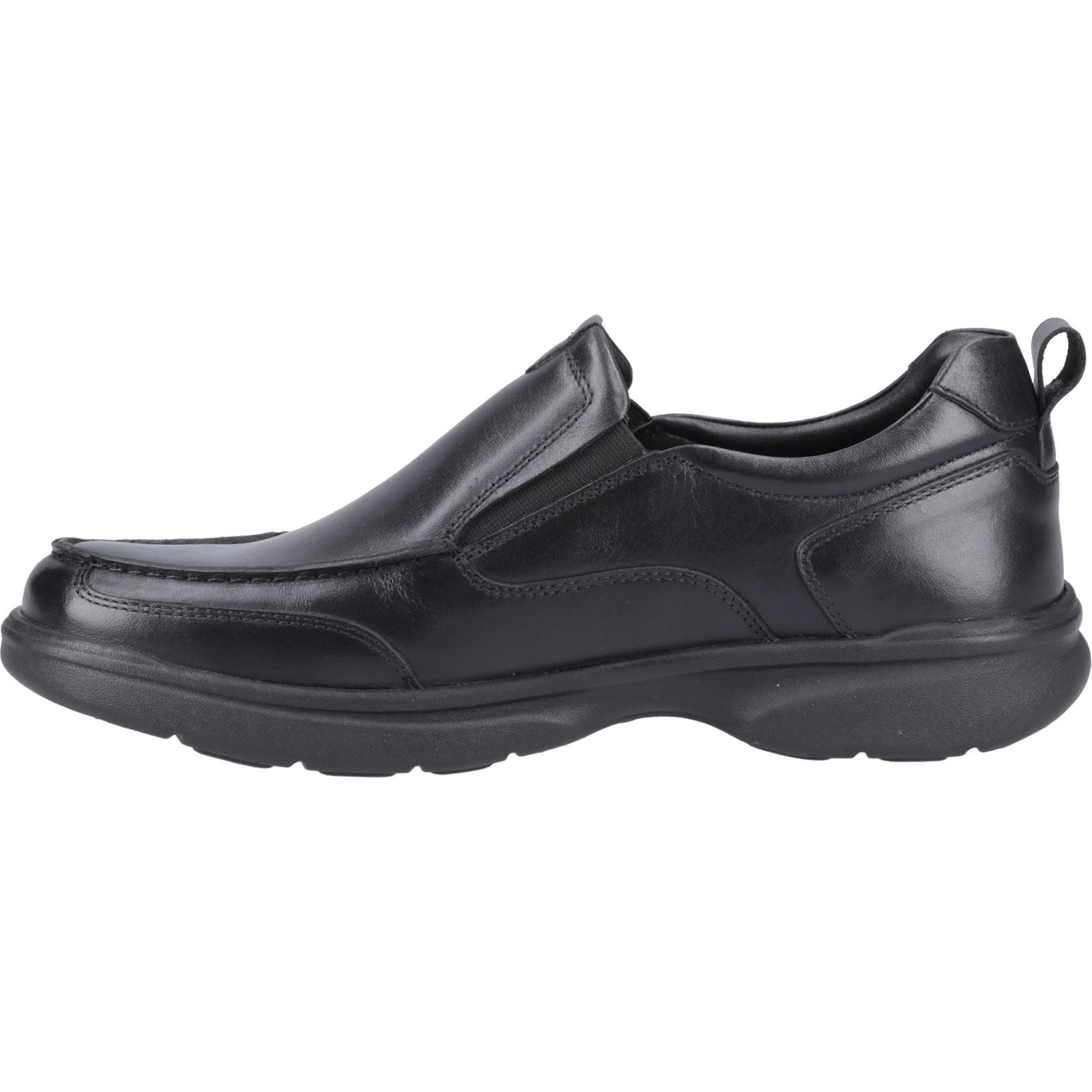 Hush Puppies Harold Chaussures Mocassins Noires Pour Hommes En Cuir