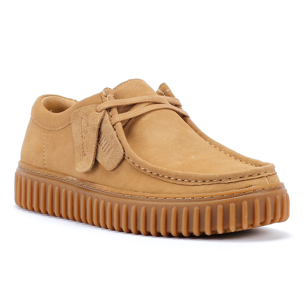 Clarks Main Torhill Lo Chaussures À Lacets En Daim Marron Pour Homme