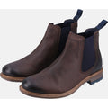 Hush Puppies Justin Chelsea Bottes En Cuir Marron Pour Hommes