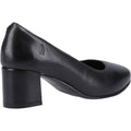 Hush Puppies Anna Wide Talons Noirs En Cuir Pour Femmes
