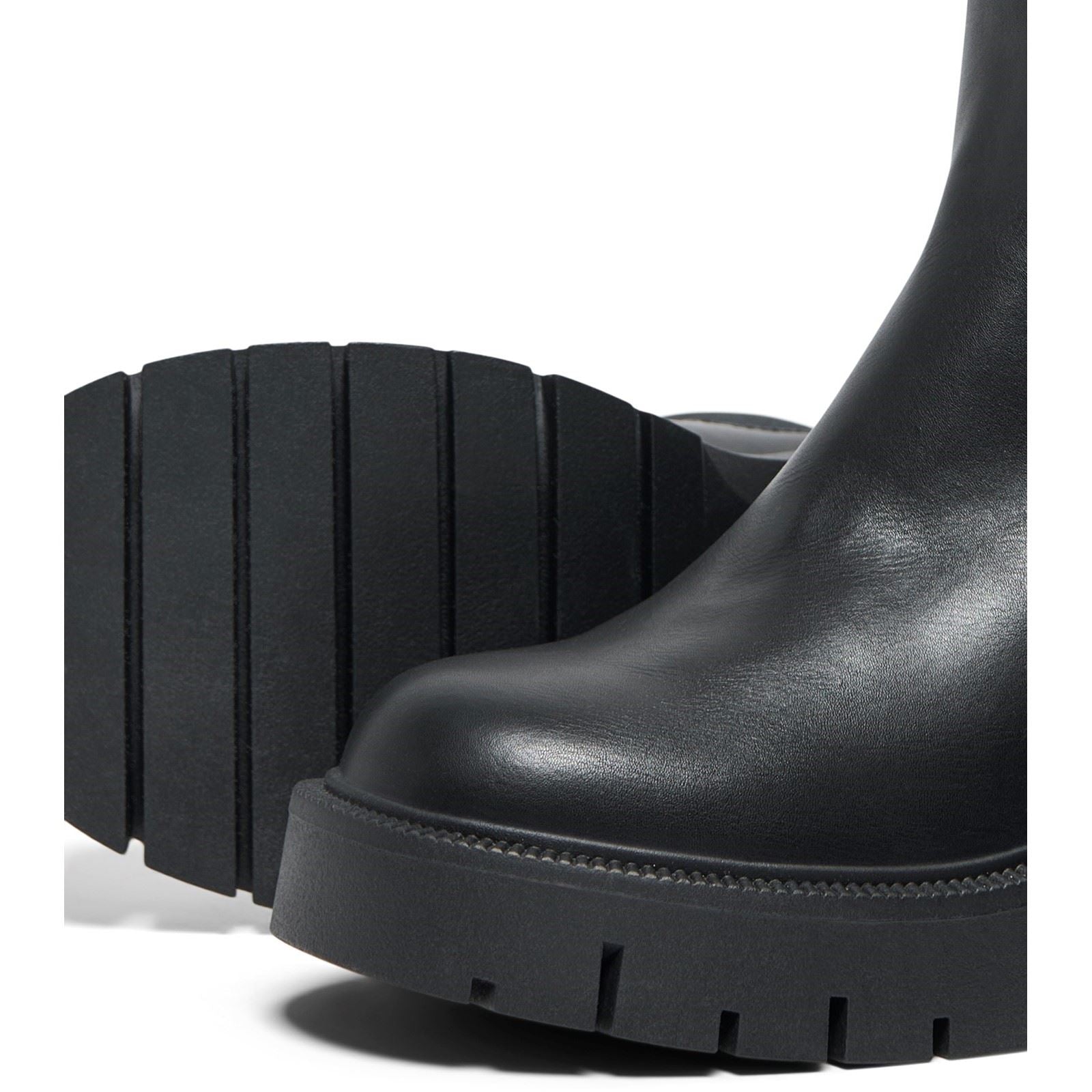 ONLY BLUEBELL-1 Bottines À Talons Noires En Polyuréthane Pour Femmes