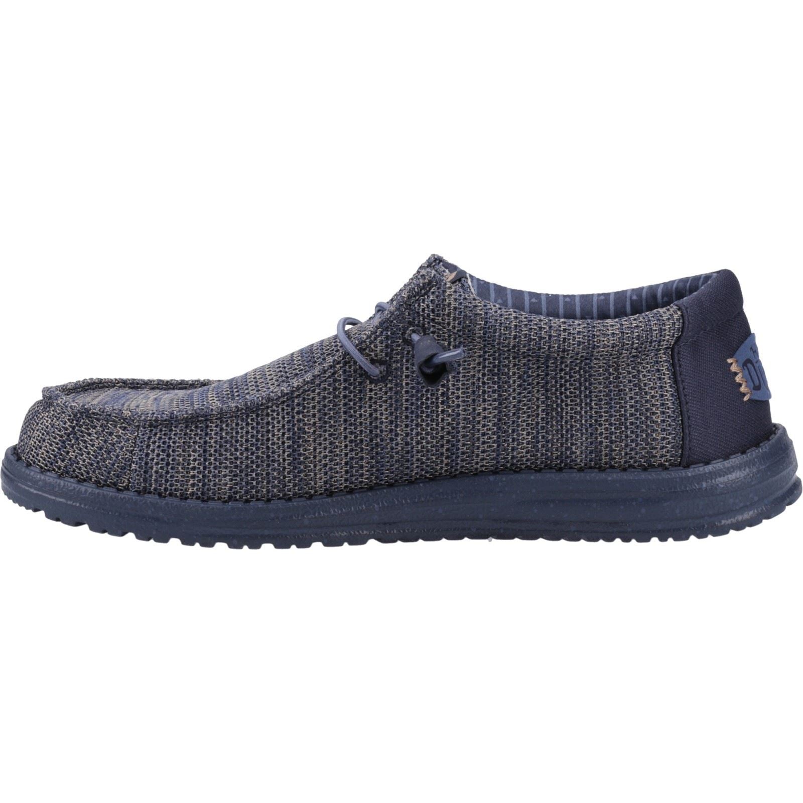 HEYDUDE Wally Stretch Mesh Blazer En Polyester Pour Homme Couleur Bleu Marine Chaussures Style Mocassins