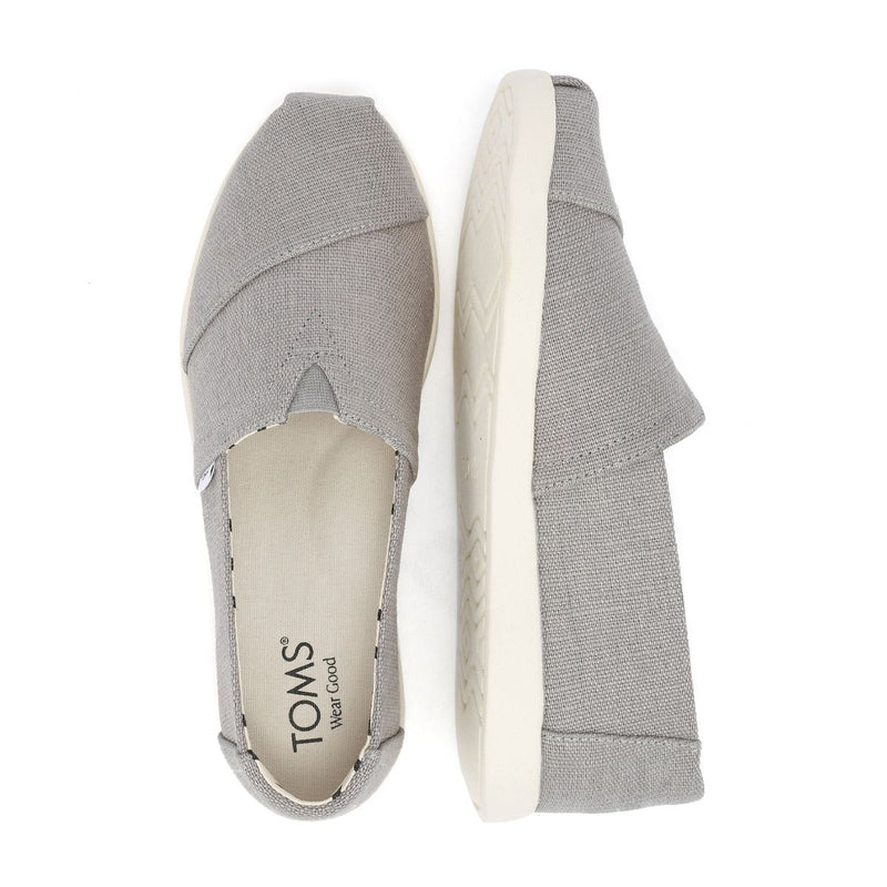 TOMS Alpargata Plus Heritage Espadrilles En Toile Grise Pour Femme