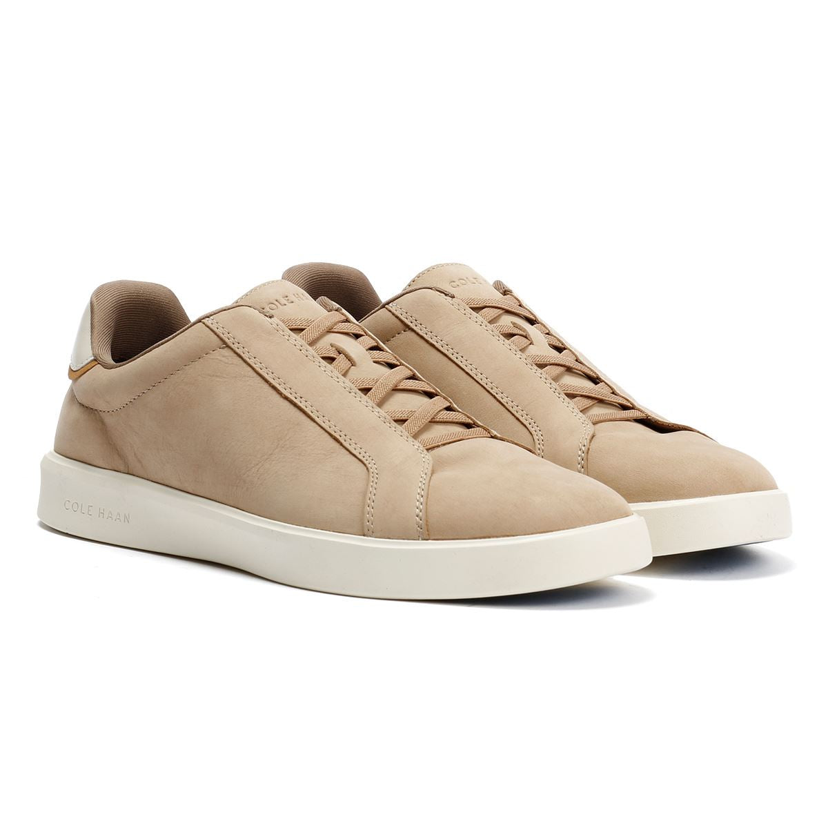 Cole Haan Grand Crosscourt Baskets Beige En Nubuck Pour Homme