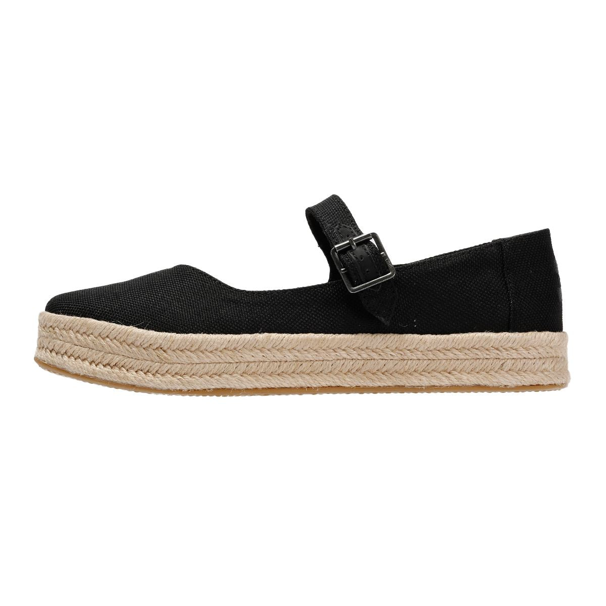 TOMS Carolina Mary Jane Espadrilles Noires En Textile Pour Femmes