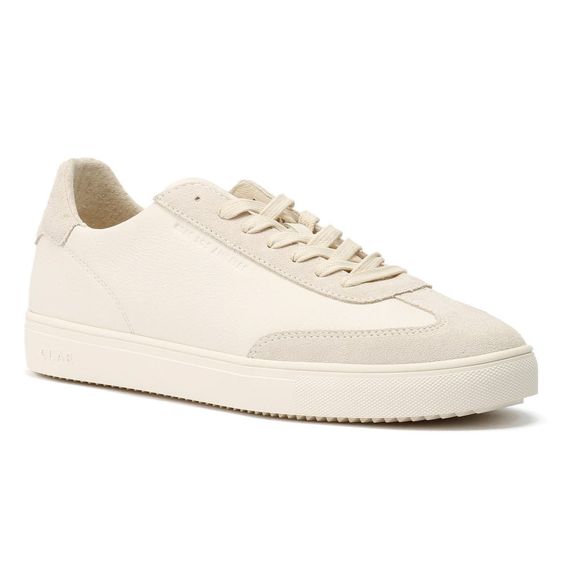 Clae Deane Baskets Blanches En Cuir Pour Hommes