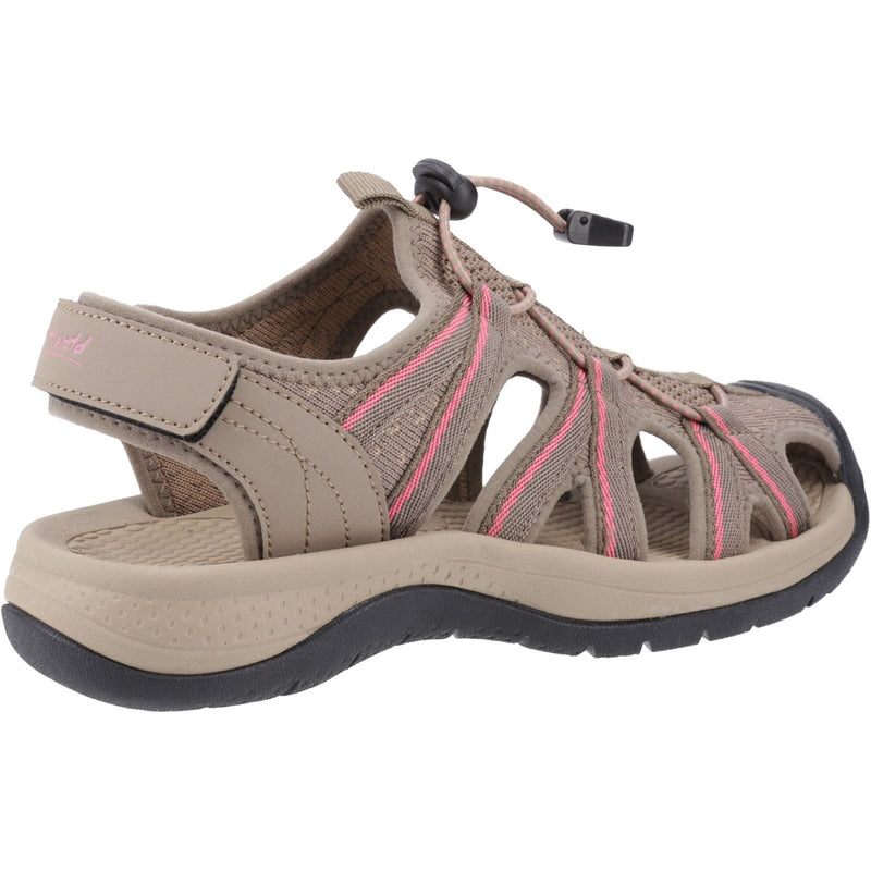 Cotswold Upton Sandales Pour Femmes En Taupe/Rose