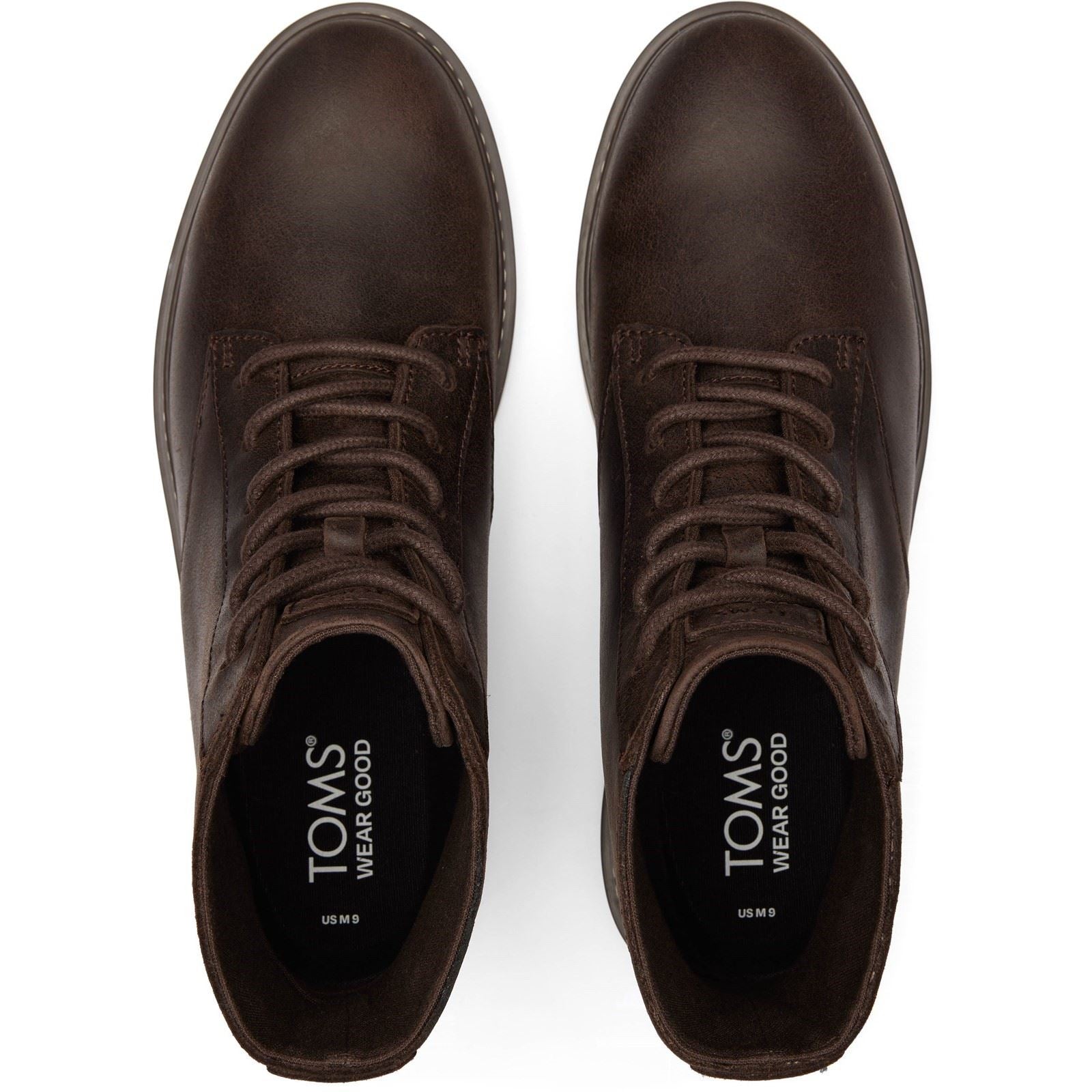 TOMS Navi TRVL Lite Ranger Bottes En Cuir Pour Hommes De Couleur Marron Foncé