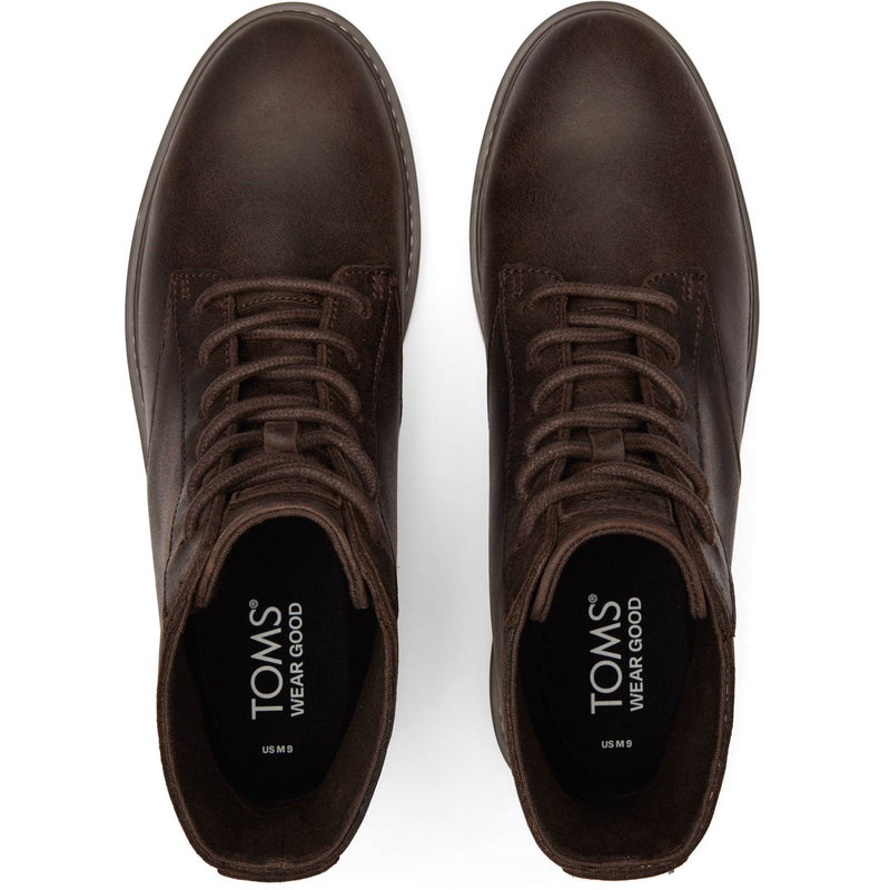 TOMS Navi TRVL Lite Ranger Bottes En Cuir Pour Hommes De Couleur Marron Foncé