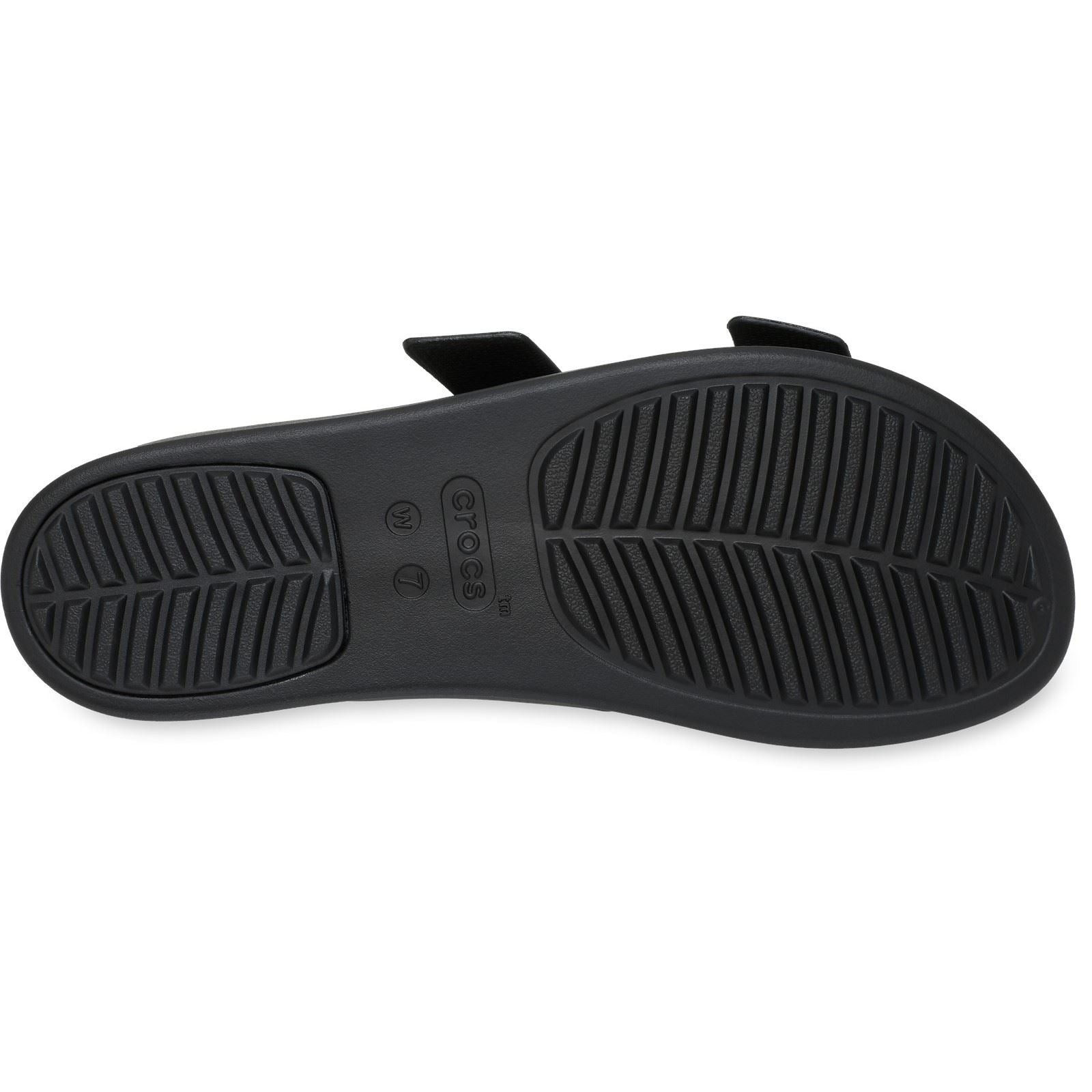 Crocs Brooklyn Buckle Sandales Noires Pour Femmes