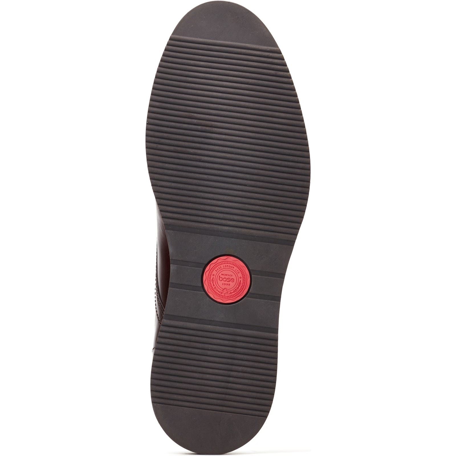 Base London Knight Chaussures À Double Boucle En Cuir Pour Homme Marron Brûlé