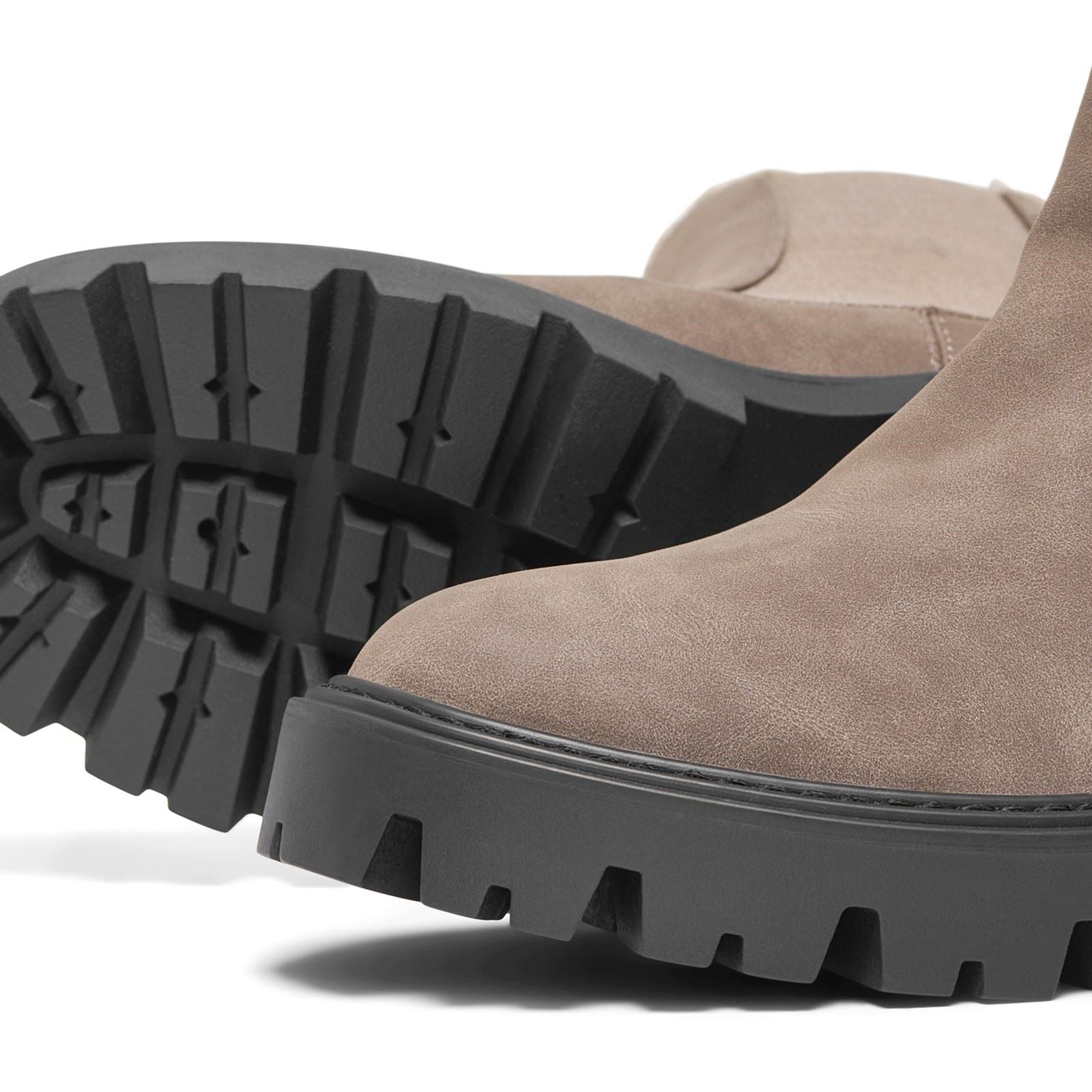 ONLY BETTY-9 WARM LINED Bottes À Talons Chevilles En Pierre Brune Pour Femmes En Polyuréthane