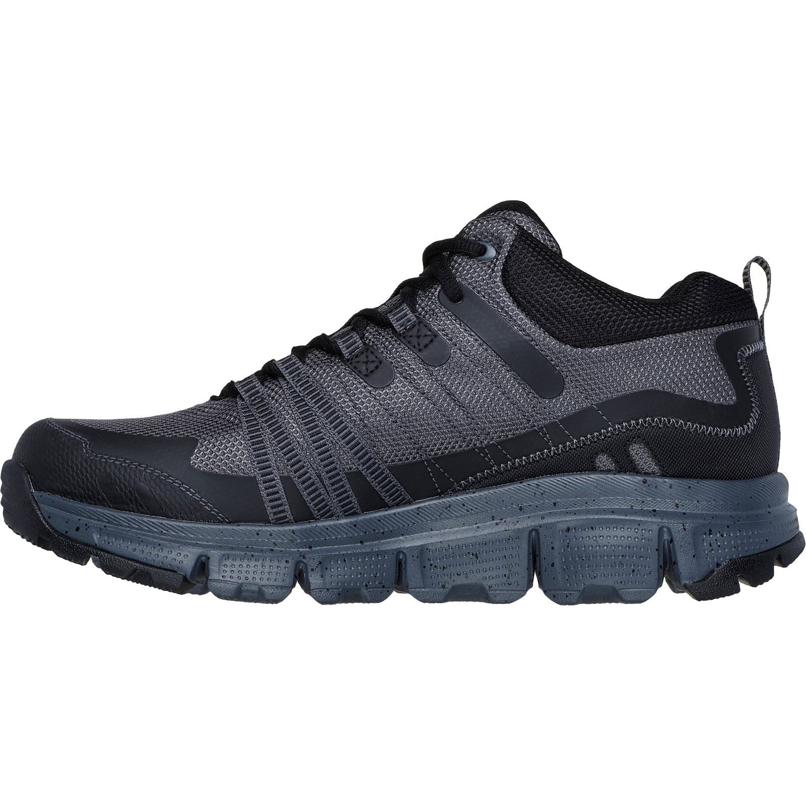 Skechers Summits AT Canobie Chaussures De Randonnée Synthétiques Pour Hommes, Couleur Charbon/Noir