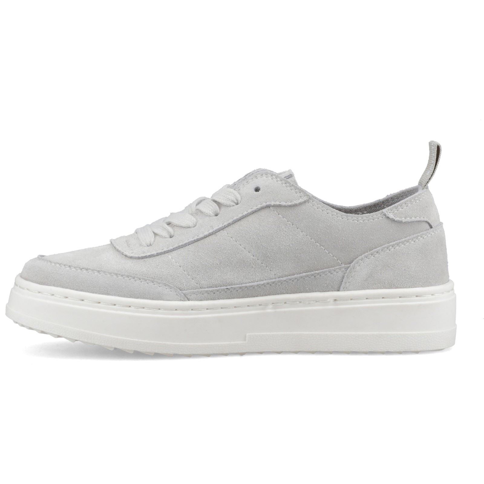 Hush Puppies Nesta Baskets Grise En Cuir Pour Femmes