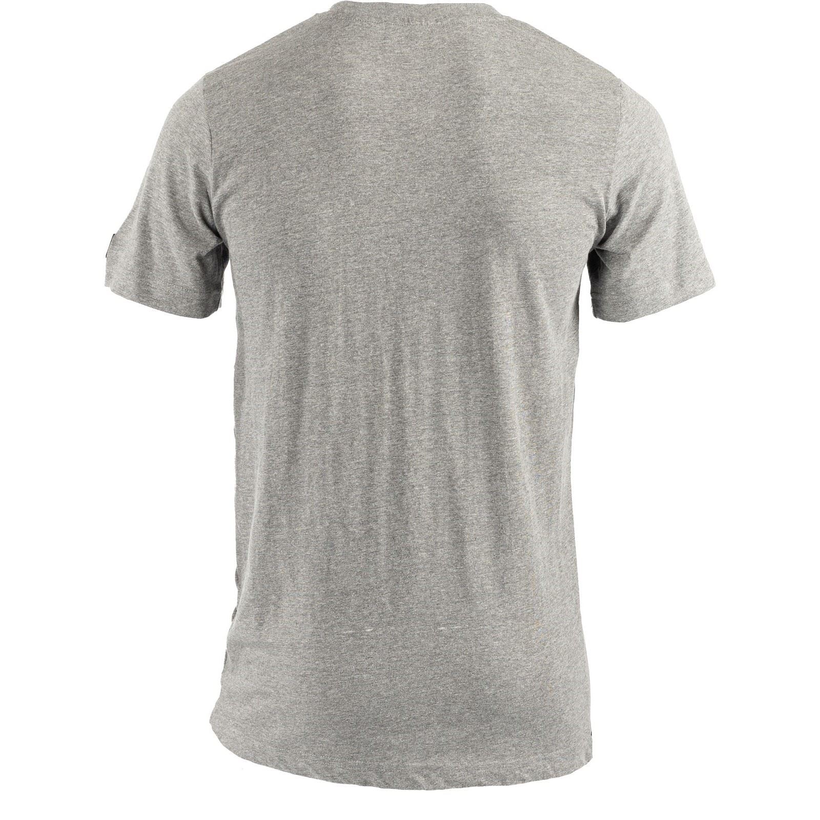 Caterpillar Essentials Short Sleeve T-Shirts À Manches Courtes Grises Pour Hommes En Coton