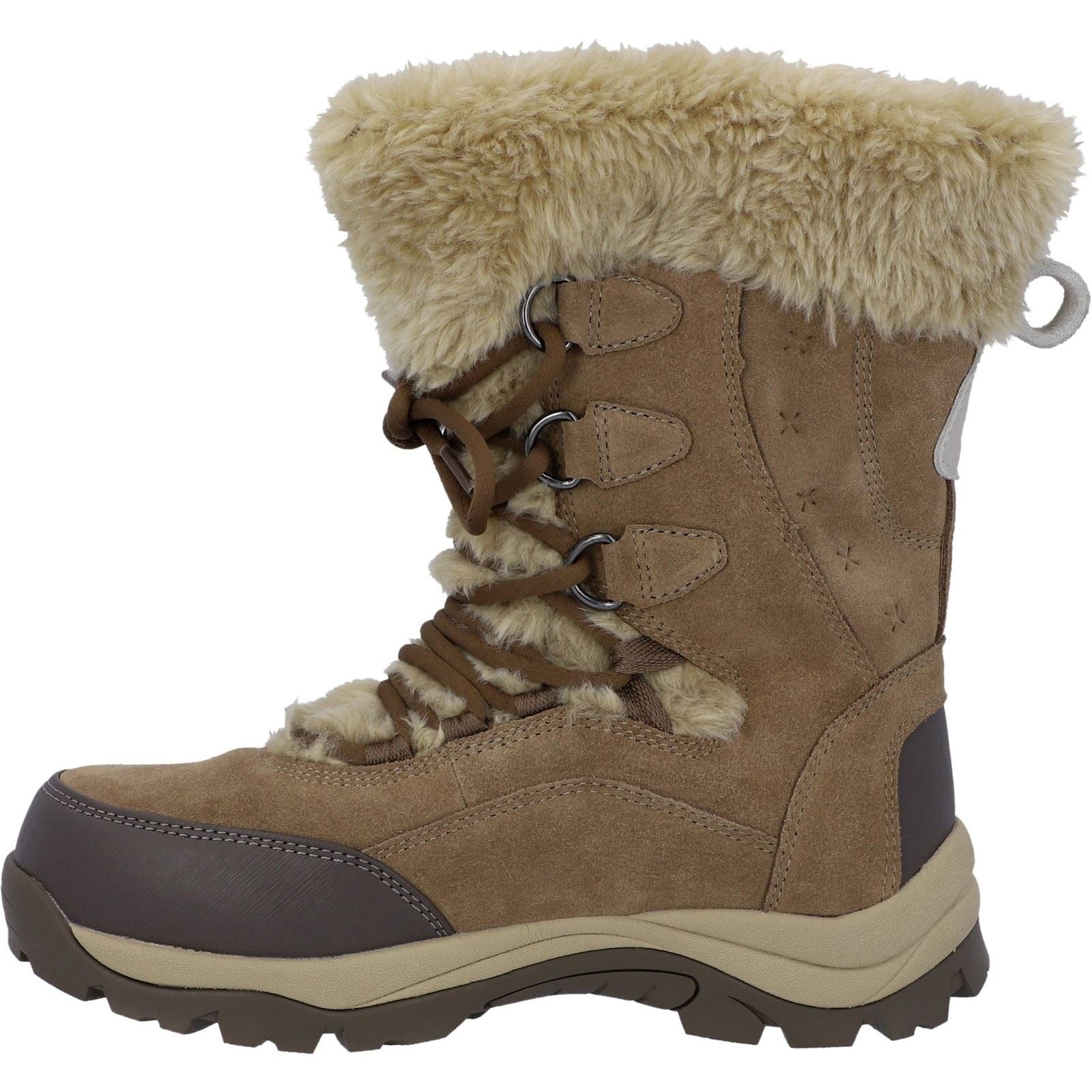Hi-Tec Mortiz 200 Bottes De Randonnée Pour Femme En Cuir Marron Clair