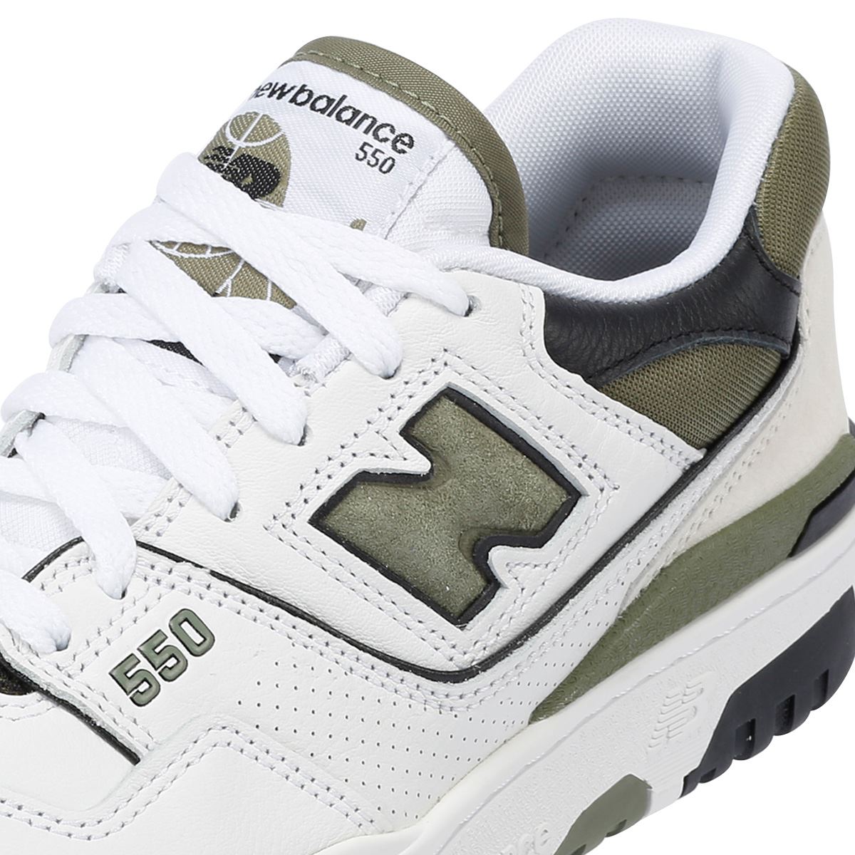 New Balance 550 Baskets Blanches/Khaki