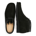 Clarks Originals Wallabee Combi Bottes Noires En Cuir Pour Hommes
