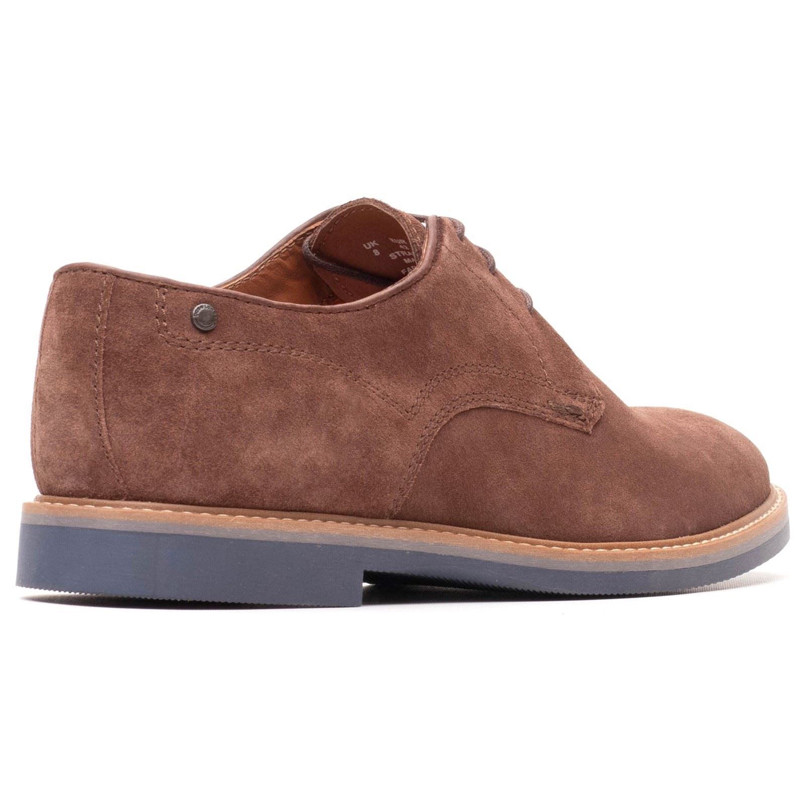 Base London Strand Chaussures En Cuir Pour Hommes Brunes À Lacets
